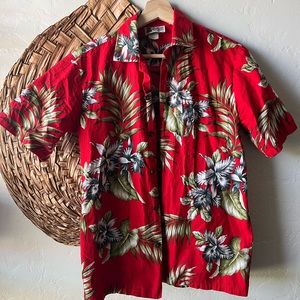 Red Hawaiian shirt